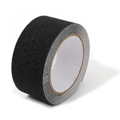 JeiYangYaa 50MM*10M Anti-Slip Tape,High Traction,Strong Grip Abrasive, Not Easy Leaving Adhesive Residue, Indoor & Outdoor (black)