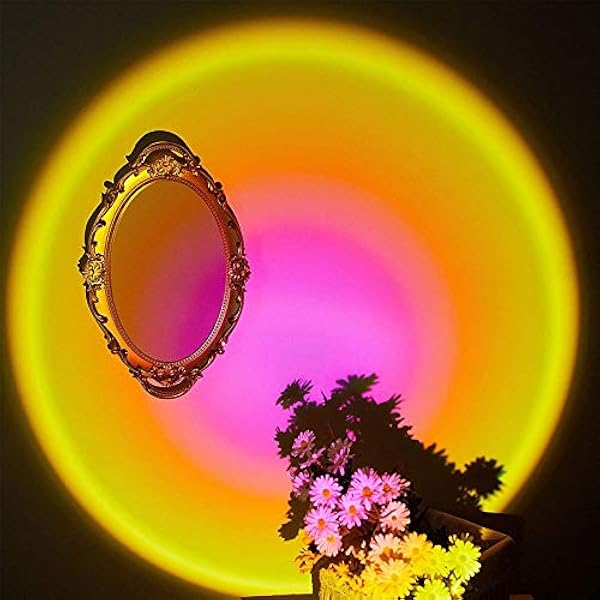 Zonsondergangprojectielamp Nachtlampje, Romantisch Led-Licht Voor Kinderen Volwassenen Voor Feestslaapkamerdecoratie Foto'S Maken Live-Uitzending
