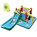 COSTWAY Casa Gonfiabile per Bambini con Scivolo,Scivolo Acquatico Gonfiabile, con Muro per Arrampicarsi, per Interno ed Esterno (con soffiatore)