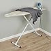 Full Size T Leg Ironing Board 53x14 Inch Adjustable Height Steel Frame Thick Padded Cotton Cover Non Slip