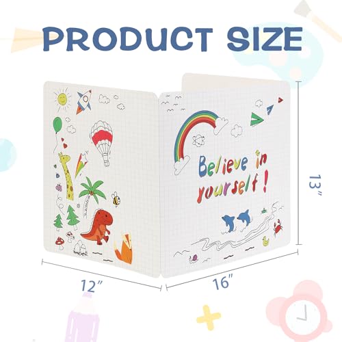 Student Privacy Boards and Desk Dividers: Classroom Shield for Teachers and Home Schooling (Believe in Yourself)