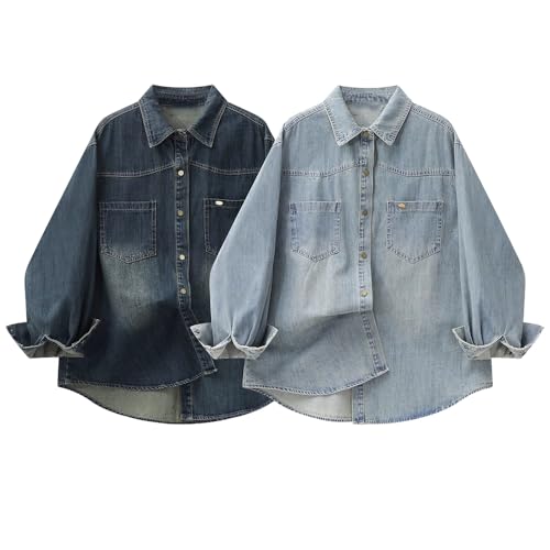 Veste en jean pour femme style coréen et hauts décontractés de printemps - 3