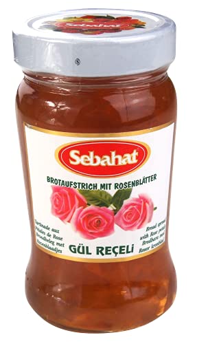 Gül Receli - 2 botes de 360 g para untar pan con pétalos de rosa