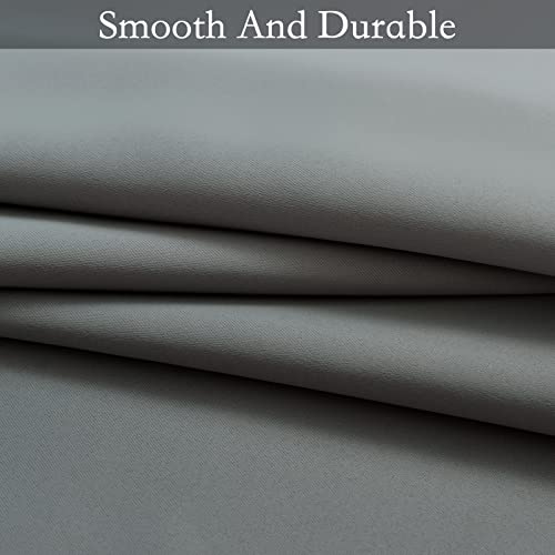 Image of SimpleHome Ombre Gradient Grey White to Gray Curtains for Bedroom, 42Wx63L | Room Darkening Curtains,Light Blocking Thermal Insulated Grommet Window Curtains for Living Room,2 Panels,63 Inches Length