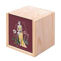 Wooden Box – Mannequin Cat 1930 Collage Art Surrealism Flowers (10 x 10 x 10 cm)