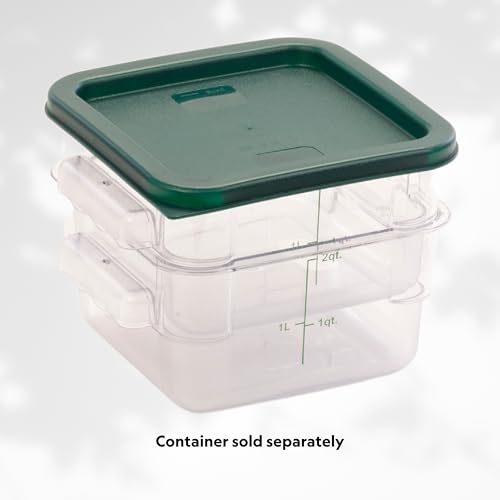 Image of FSE FCC24 Reusable Cover for 2 & 4 Quart Container, Square, Green, NSF