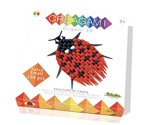 CreativaMente - Creagami Marienkäfer Kreativitätsspiel Origami Modular, Mehrfarbig, 701