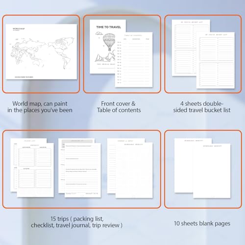 Image of Travel Journal & Blank Paper