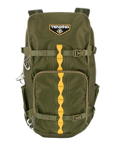 Image of TENZING 1200 Whitetail Day Pack, Olive Green | Hydration Bladder Compatible Ultra-Durable Camo Hunting Backpack with 4 Compartments & 11 Pockets