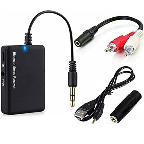 Adaptador Bluetooth 2 en 1 Receptor de Audio estéreo inalámbrico Cover