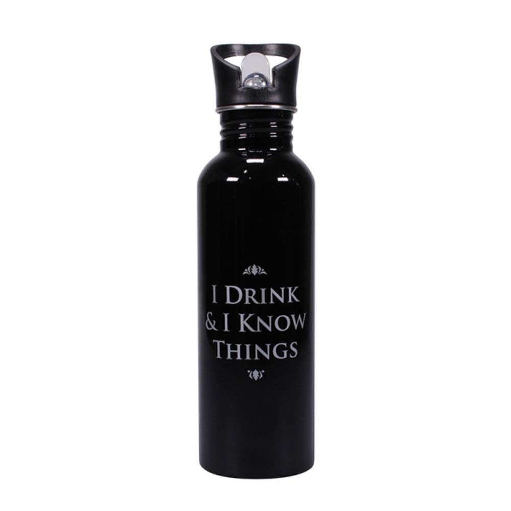 Half Moon Bay WTRBGT01 Game of Thrones Water Bottle I Drink & I Know Things Half Moon Accessori Cooking, Youth Unisex, Multicolor, Unique