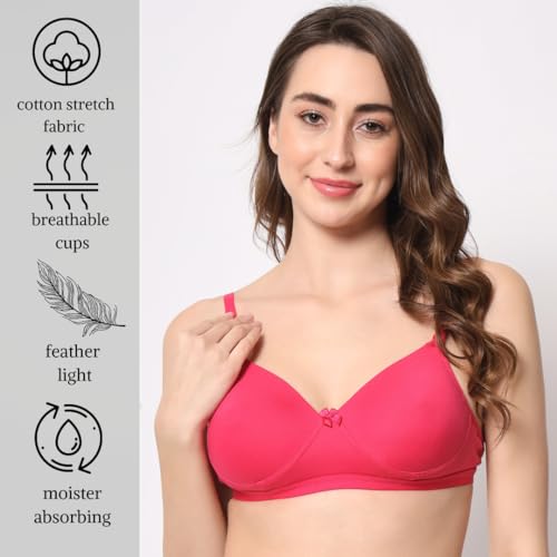 Image of Be-Wild Full Coverage Non Padded Backless Transparent Strap Bra for Women and Girls /Ladies /Black /Cotton /Casual /t-Shirts /Everyday /Regular /Bras