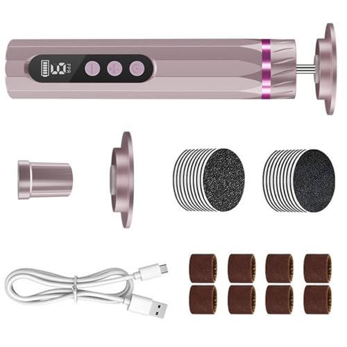 Brosse à pied électronique avec écran LCD et rotation pour callosités