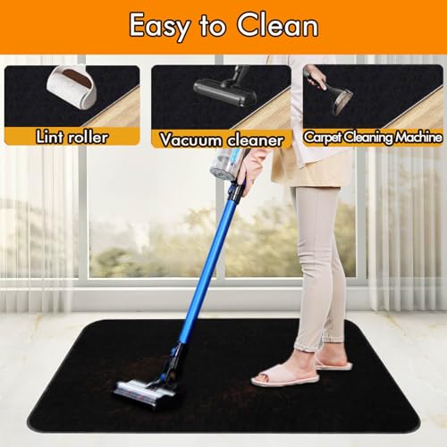 Brinman BRM-3647CMB Upgraded Chair Mat For Hardwood & Tile Floor,36 Inchx48 Inch Desk Chair Mat,Anti-Slip Office Chair Mat, Computer Gaming Floor Mat For Rolling Chair, Under Desk Rug Floor Protector,Easy To Clean,Black thumb #5