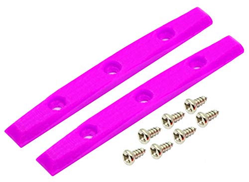 Teak Tuning Gem Edition Board Rails, Set of 2 with Screws, Rose Quartz