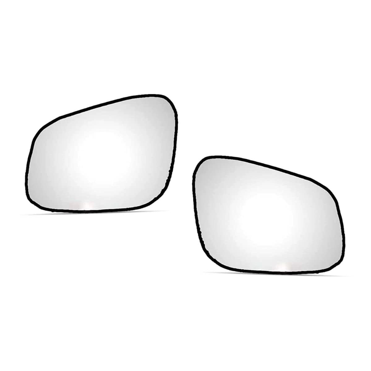 AutoPop Right & Left Side ORVM Mirror Glass Plate for Chevrolet Beat