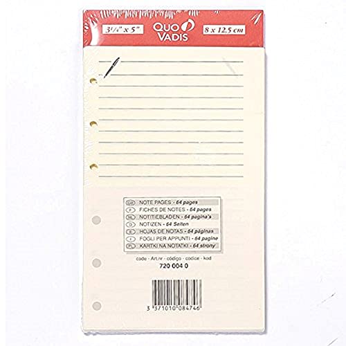 Quo Vadis - Ricarica Note T14, 8 X 12,5 Cm, Anno