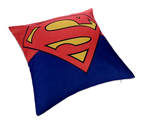Reindear 18'' X 18'' Comics Superhero Cotton Linen Decorative Pillow Cover Cushion Case (Superman) #TOP1