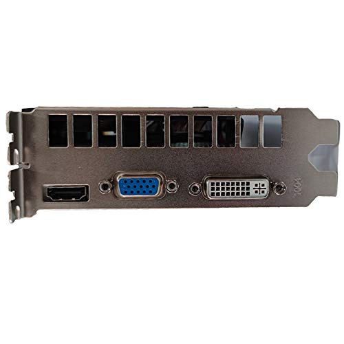 Riiai Computer Gaming Graphics Card GTX1050TI 4GB DDR5 128Bit High Performance Game Graphics Card with Cooling Fan Low Noise Video Memory Card Compatible with HDMI/VGA/DVI/PCI-E