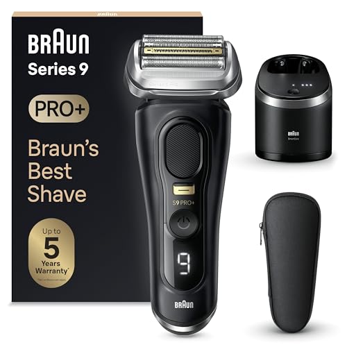 Rasoir Braun Series 9 Pro+ 9560cc pour éliminer la barbe dure sans irritation
