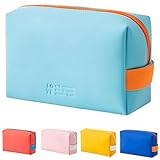 Neceser Organizador Maquillaje Mujer-Estuche Maquillaje Bolsa Viaje-Bolsa Cosmeticos Almacenar Maquillaje-Neceser Maquillaje Viaje-Bolsa Aseo Mujer-Neceser Maquillaje Pequeño (Azul Claro)