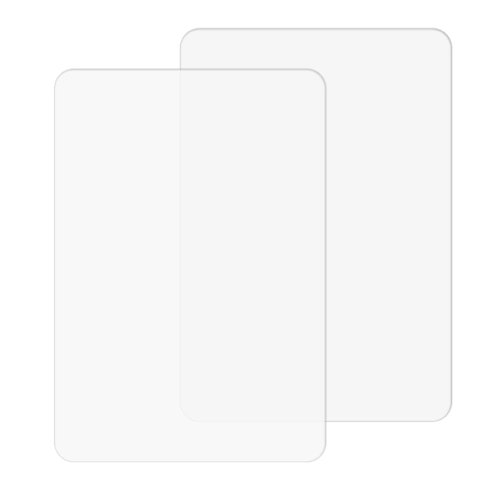 Photo 1 of 2 Pcs Clear Silicone Mat 12 x 8 Inch Silicone Placemats Non-Slip Baking Mat for Kitchen Counter Countertop Protector Heat Resistant Countertop Liner for Pastry