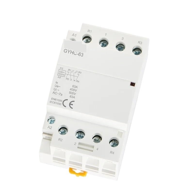 Stycznik modułowy AC 4P 63A 4NO lub 2NC2NO 220V/230V 50/60HZ do szyny DIN (4P 63A 2NO2NC 220V)