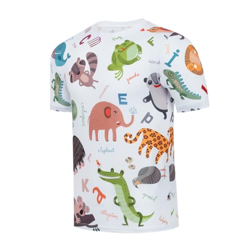 Boys Tee Shirts, Shirts for Girls,Short Sleeve Crewneck Printed Kids Children Youth T Shirt Tops