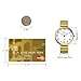 Blekon Collections New Super Large Face Stretch Band Japanese Movement PC21J Fashion Watch (Gold)