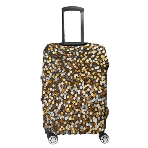 Glitter Sequin Spot Luggage Covers Tsa Approved Suitcase Cover Elastic Washable Luggage Sleeve Carry on Cover Protector Anti-Scratch Suitcase Protector Fits 19-30 Inch Case(L)4