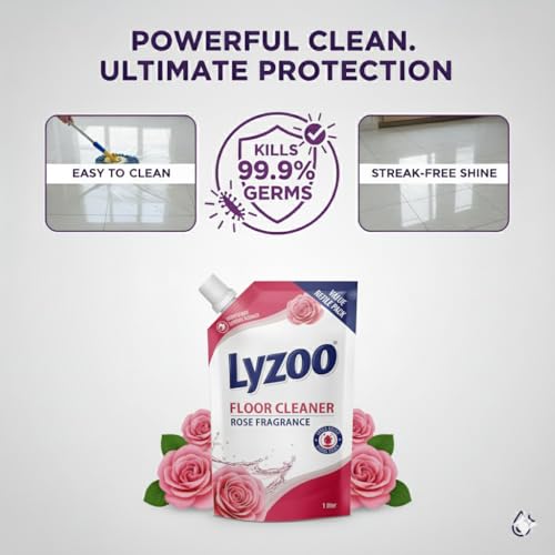 Image of Disinfectant Surface Floor Cleaner Lavender and Rose Fragrance 1 Litre Pack of 2