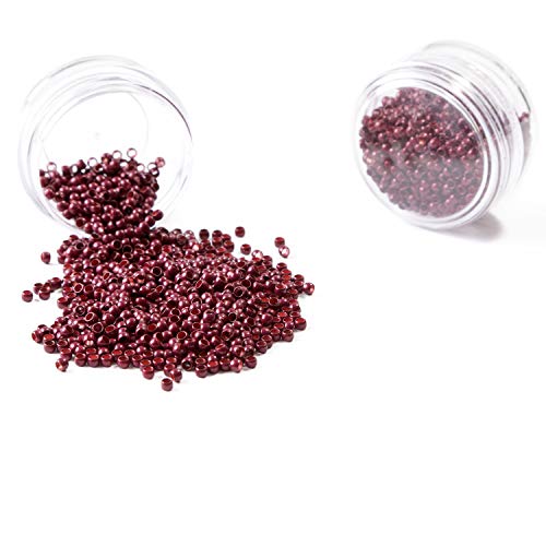 Neitsi Non-Silicone Nano Rings Beads for Nano Tip Remy Hair Extensions (500pcs, Redwine)