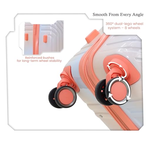 Image of The Wonder Luggage Trolley Bags | Lightweight Durable Hard Shell | Polycarbonate Expandable Suitcase, Lightweight Durable Hard Shell, TSA Type Lock, 360 Disc Spinner Wheels