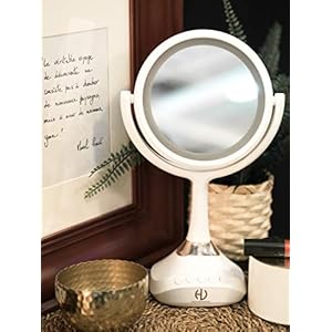 HaloOptronics – Venus Beauty Station – 3 in 1 make-upspiegel met LED-verlichting en Bluetooth-luidspreker – Normaal en…