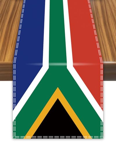 South Africa Table Runner,South Africans Flag Tablecolth for Dining Home Decor