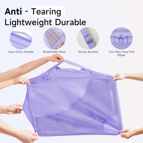 Image of 9 Set Packing Cubes for Travel, Gifts for Women Mom,Anti-Tearing Suitcase Organizer,OlarHike Vacation Essentials & Accessories for Cruise Ship
