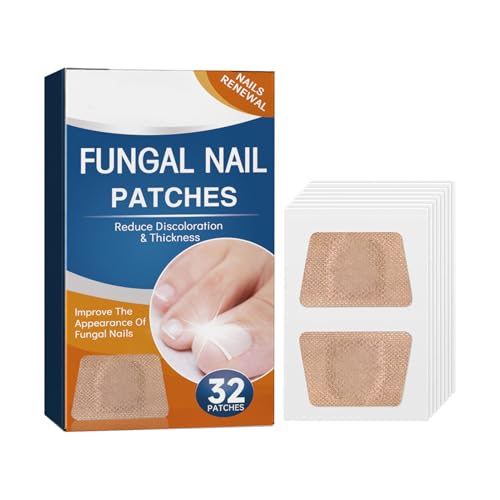 Patches de reparación de uñas: 32 piezas, no irritantes, parches de tratamiento de uñas fúngicas | Aspecto revitalizado, parche de reparación de u-ñas de los pies para eliminar las capas dañadas