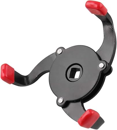 Cassarina Oil Filter Wrench Tool with 3 Jaw Oil filter Removal Tools for Cars 58mm - 100mm Diameter 3/8 inch Interface Special Tools Black