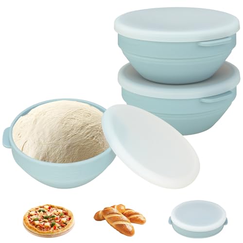 VINATO Set Di 2 Contenitore per Lievitazione Pizza Coperchio, 16.7