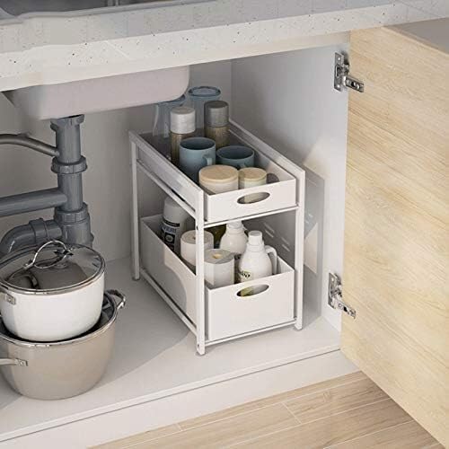 Condiment Storage Rack Double Layer Spice Jars Kitchen Storage Holder Multifunction Bathroom Storage Shelf Rack