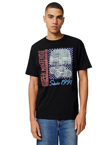 T-shirt Nintendo nineties gamer homme coton anti déformation