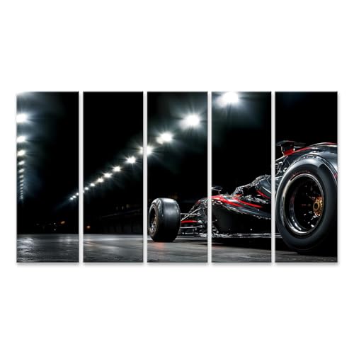 Voiture de course dynamique F1 en tableau sur toile pour décorer un bureau moderne