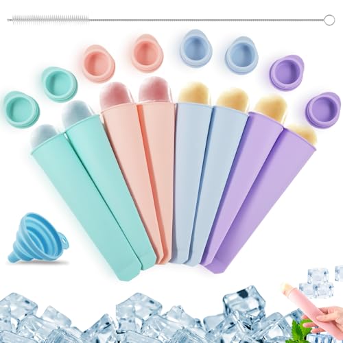 Moldes para Polos Flash Reutilizables, 8 Piezas Moldes Helados Silicona