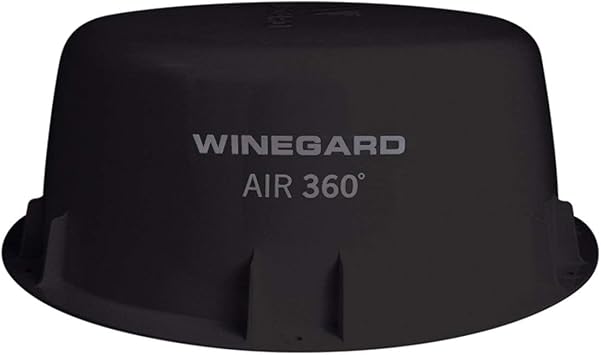 Winegard A3-2035 Air 360 Omnidirectional RV HDTV Antenna, Black, 360 Degree Broadcast Reception