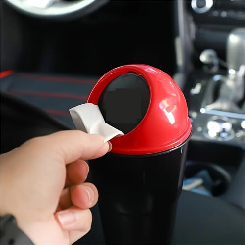 Mini papelera coche portátil para evitar basura suelta en el salpicadero 4
