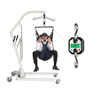 Hoyer Lift Scale for Home Use - Max 330lb, Black