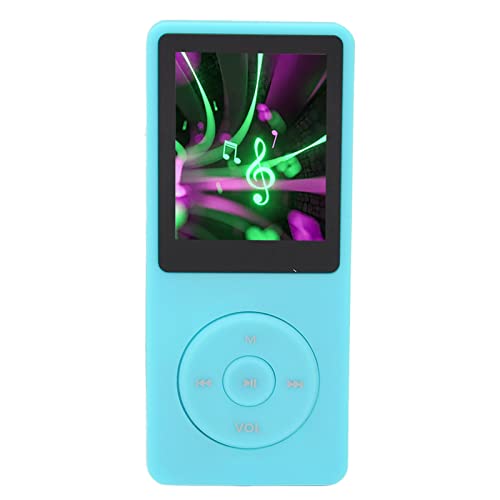 Reproductor MP3 MP4 con Memoria de 8 GB, Reproductor de Música con Pantalla de 1,8 Pulgadas, Batería de 450 MAh, Compatible con MP3, WMA, OGG, WAV, Ape, FLAC, AAC LC, ACELP (Azul)