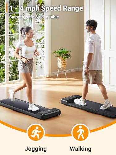 Image of WalkingPad C2 Foldable Walking Pad Treadmill, Under Desk Compact Design | Foldable design for compact storage and space saving, Smart FootSense control and LED display for easy daily walking use