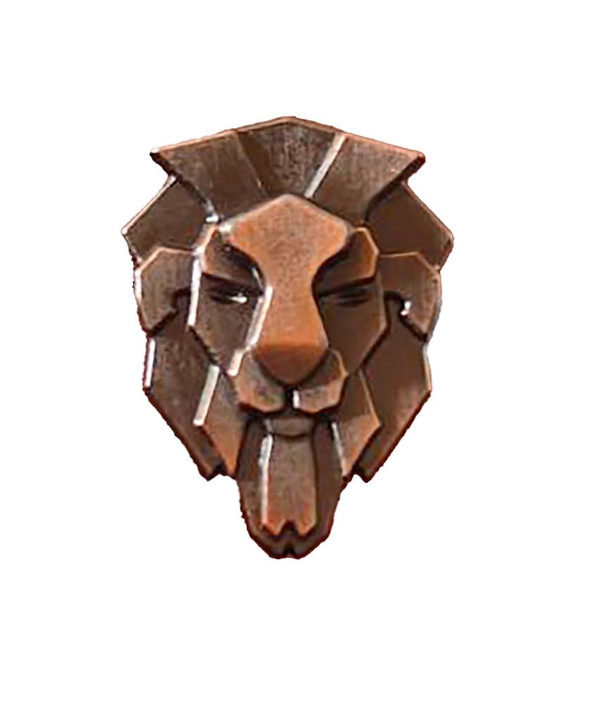 Fuschianet Accessories Bronze Lion Lapel Pin Brooch for Men and Boys, Unisex-image-23