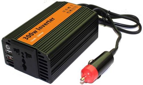 Kabalo 300W Watt in-Car Power Inverter - Input 12V DC, Output 230V AC 50Hz, Plus 2 x USB Ports!